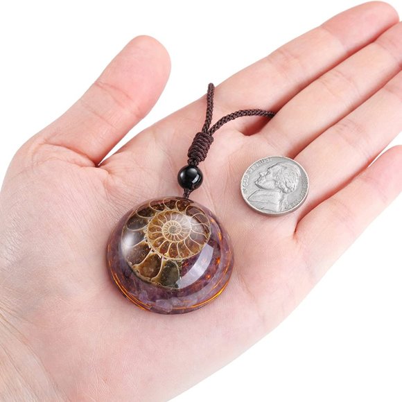 New Top Plaza 7 Chakra Natural Healing Crystal Stone Pendant Necklace Adjustable - Picture 5 of 7